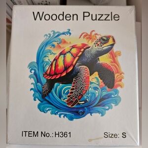 Turtle Wooden Puzzle, NWT